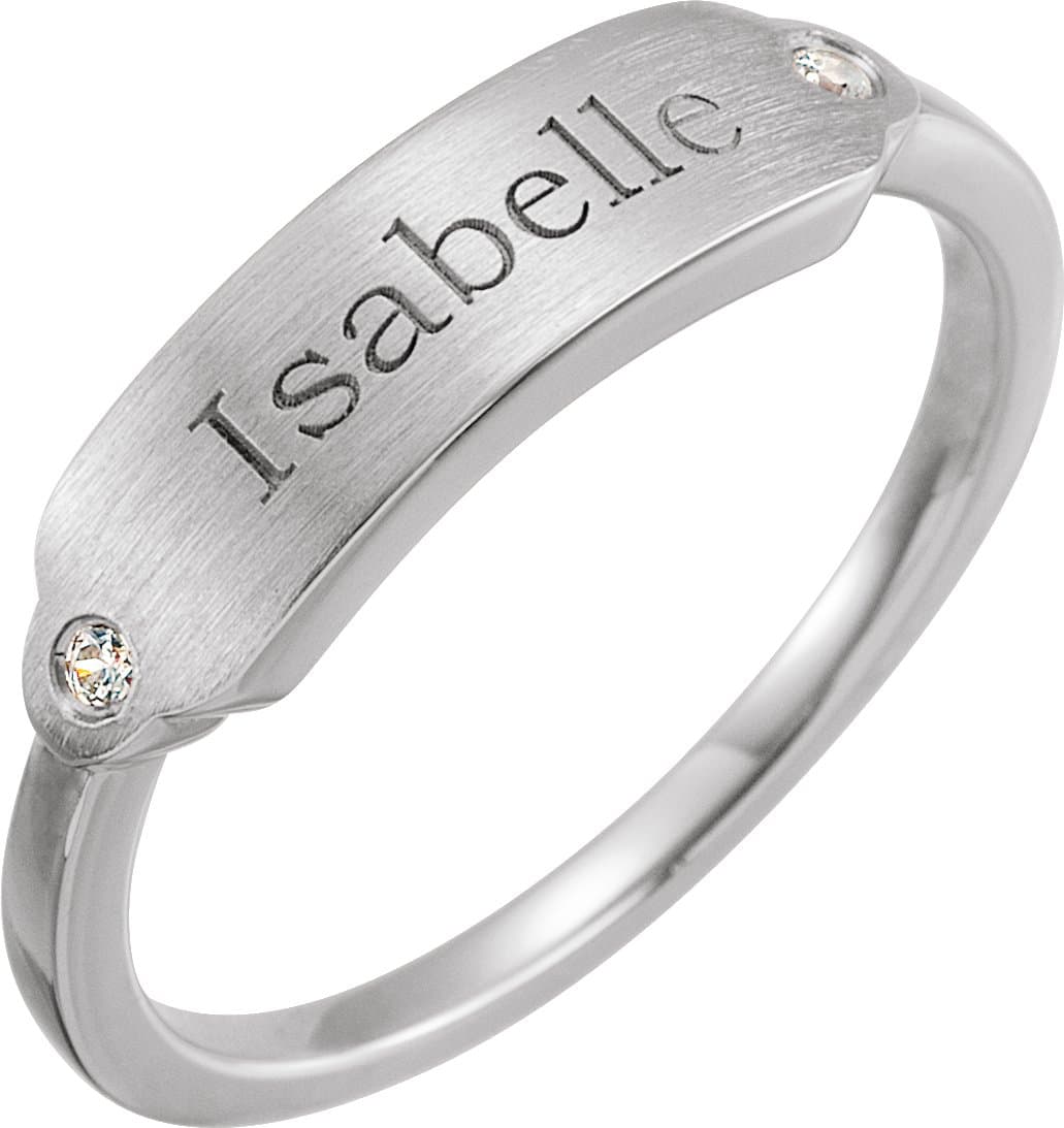 Rectangle Signet Ring view 3