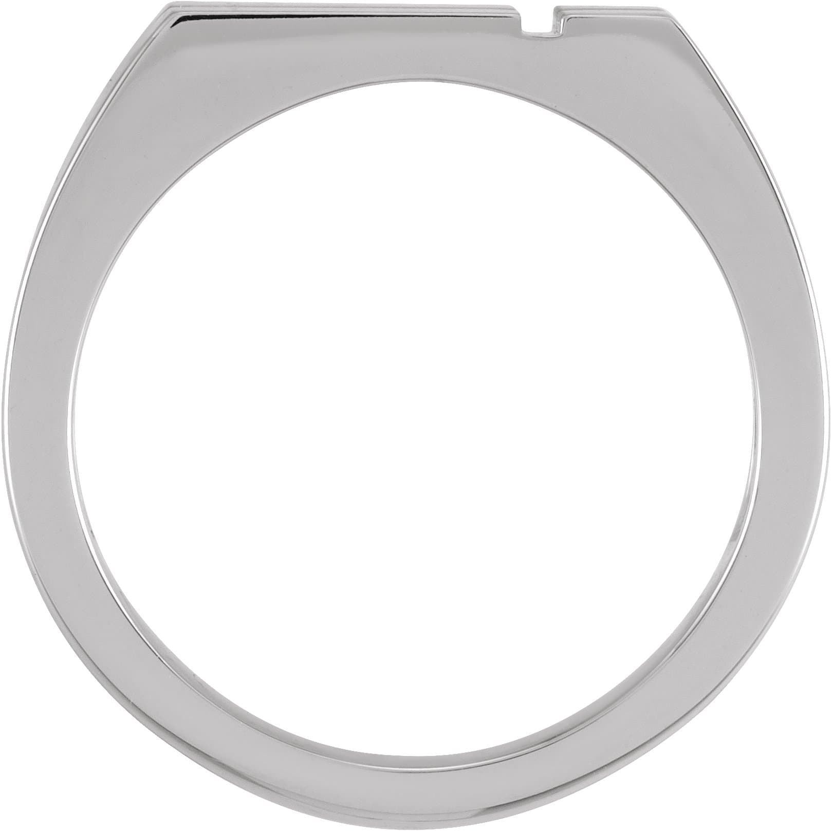 Rectangle Cross Signet Ring view 2