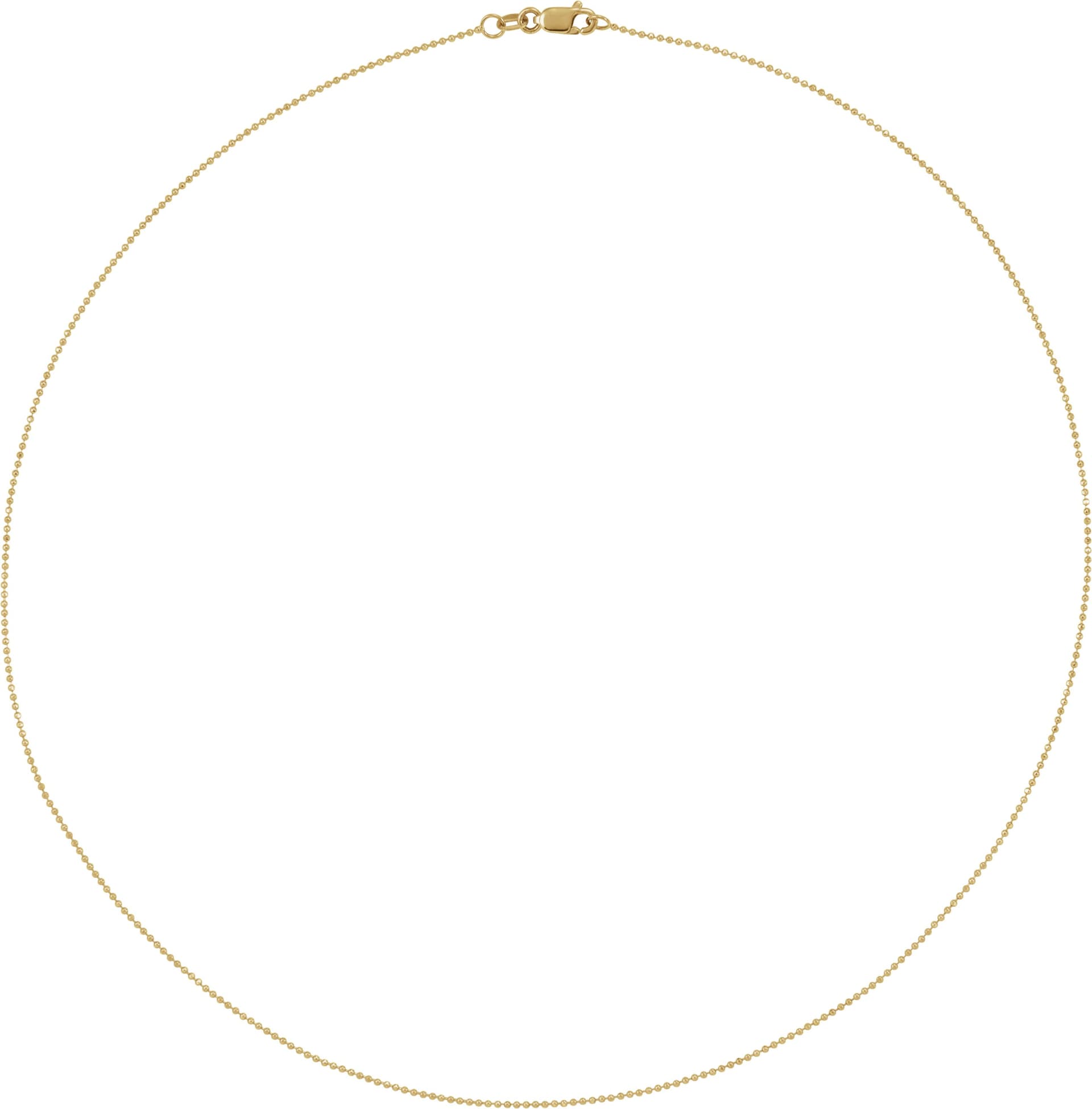 1 mm Diamond-Cut Bead Chain view 2