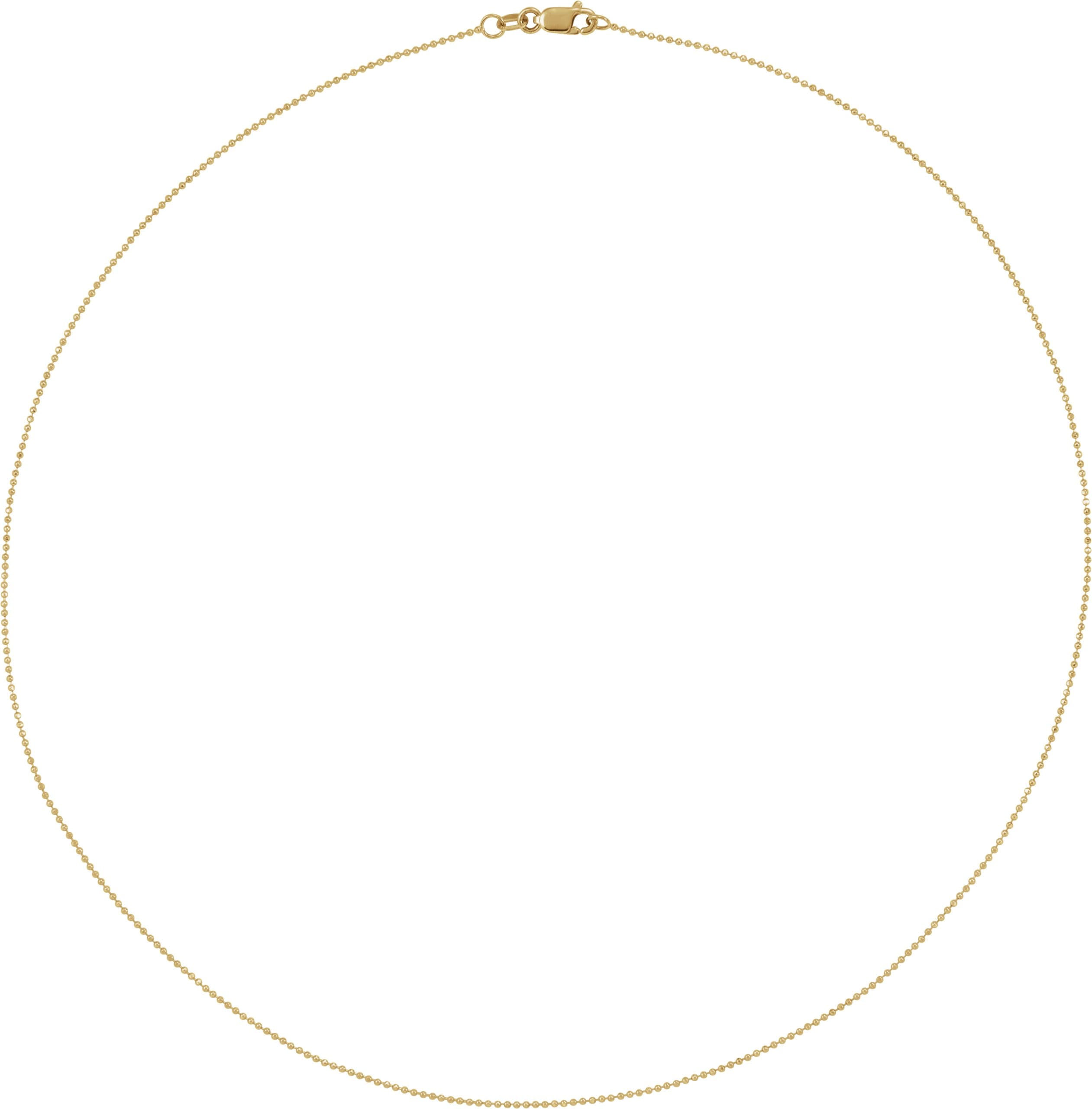 1 mm Diamond-Cut Bead Chain view 2