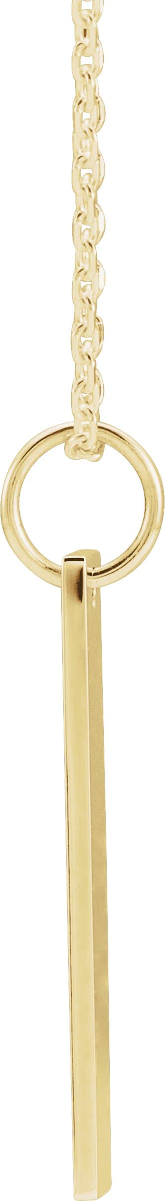 Engravable Bar Necklace or Charm/Pendant view 2