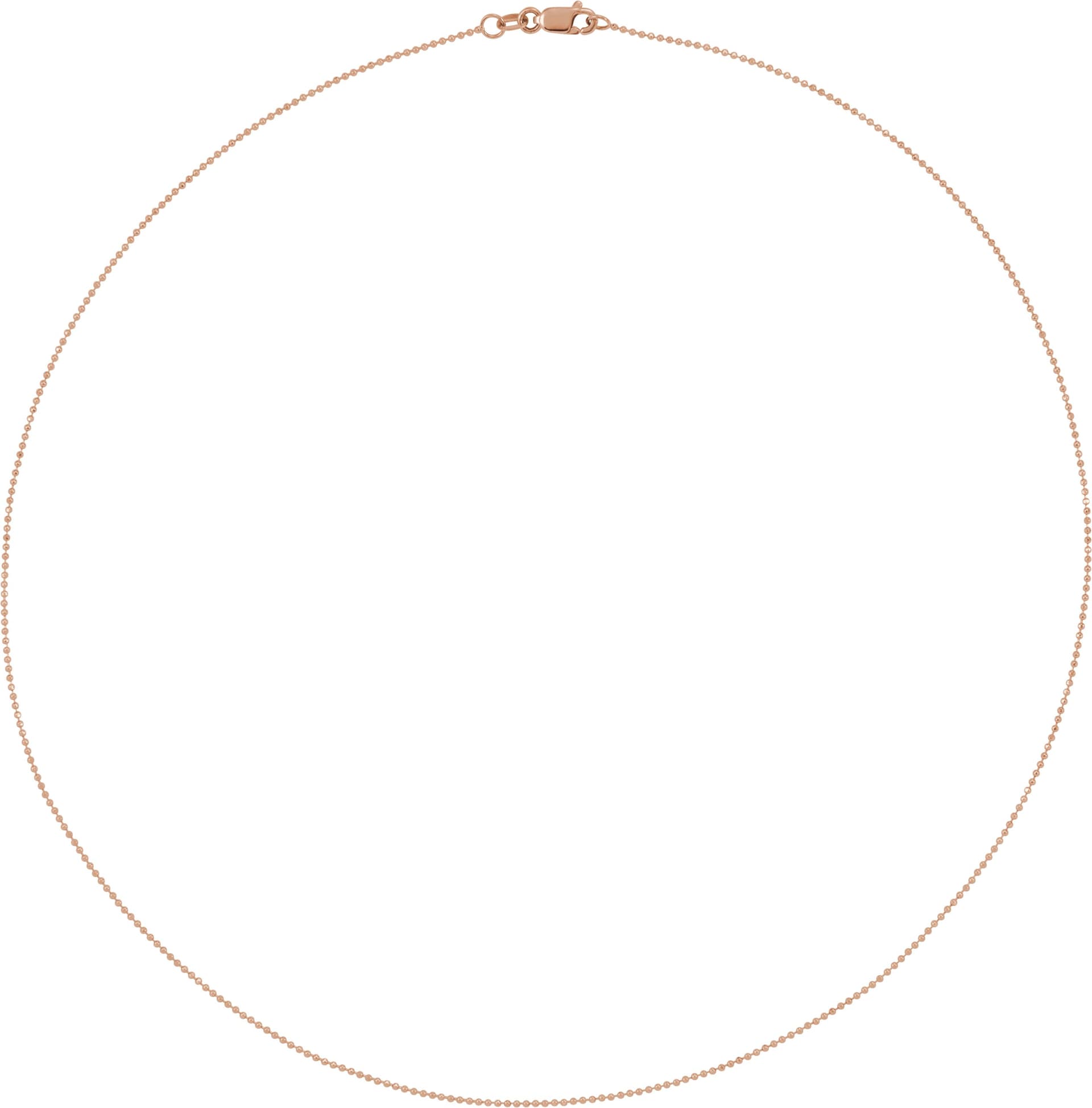 1 mm Diamond-Cut Bead Chain view 2