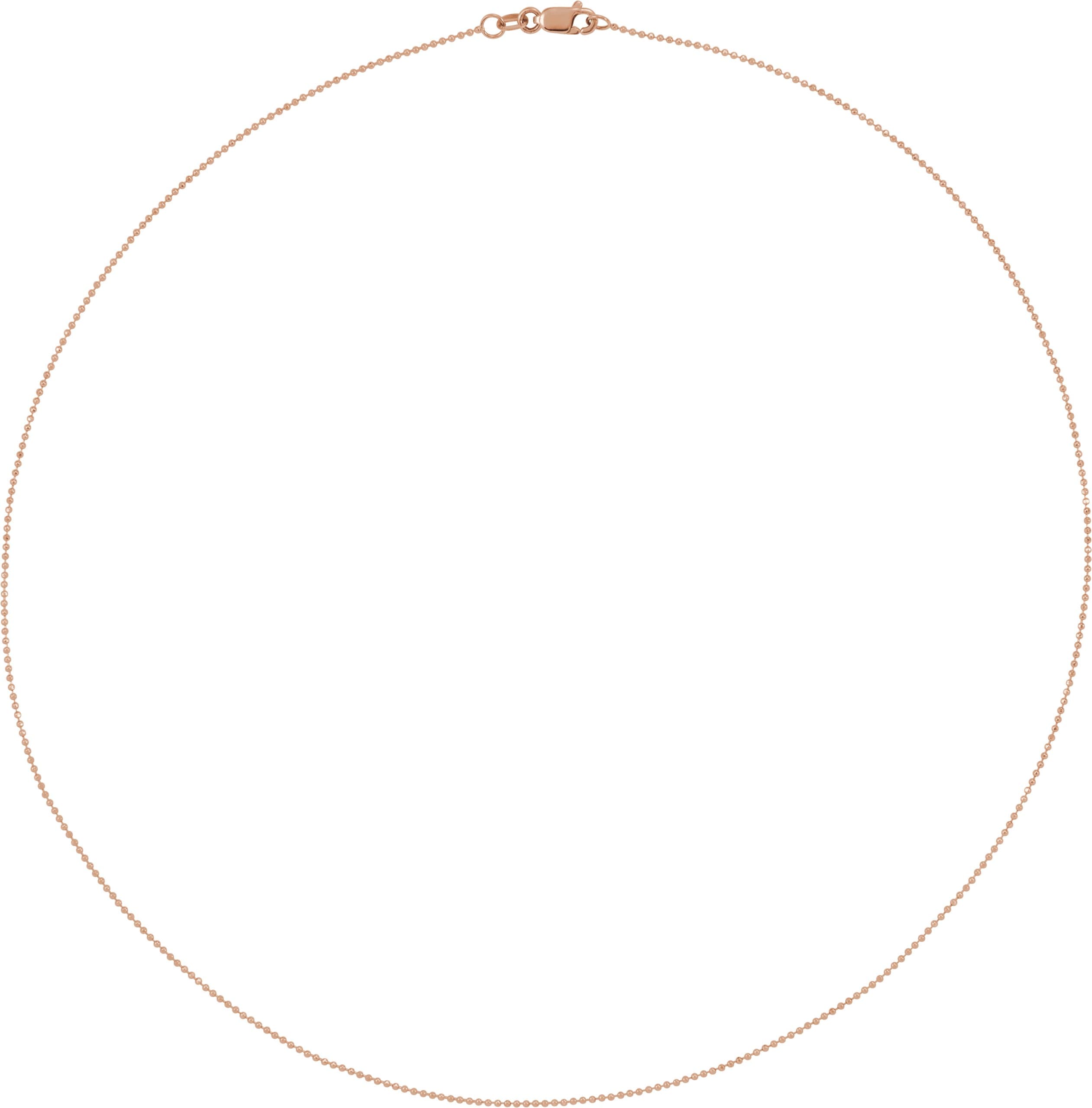 1 mm Diamond-Cut Bead Chain view 2