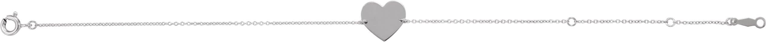 Engravable Heart Bracelet view 3