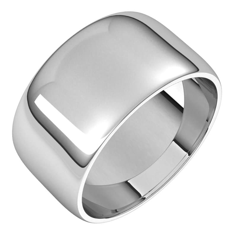 10K Rose 5 mm Lightweight Half Round Band Size 10