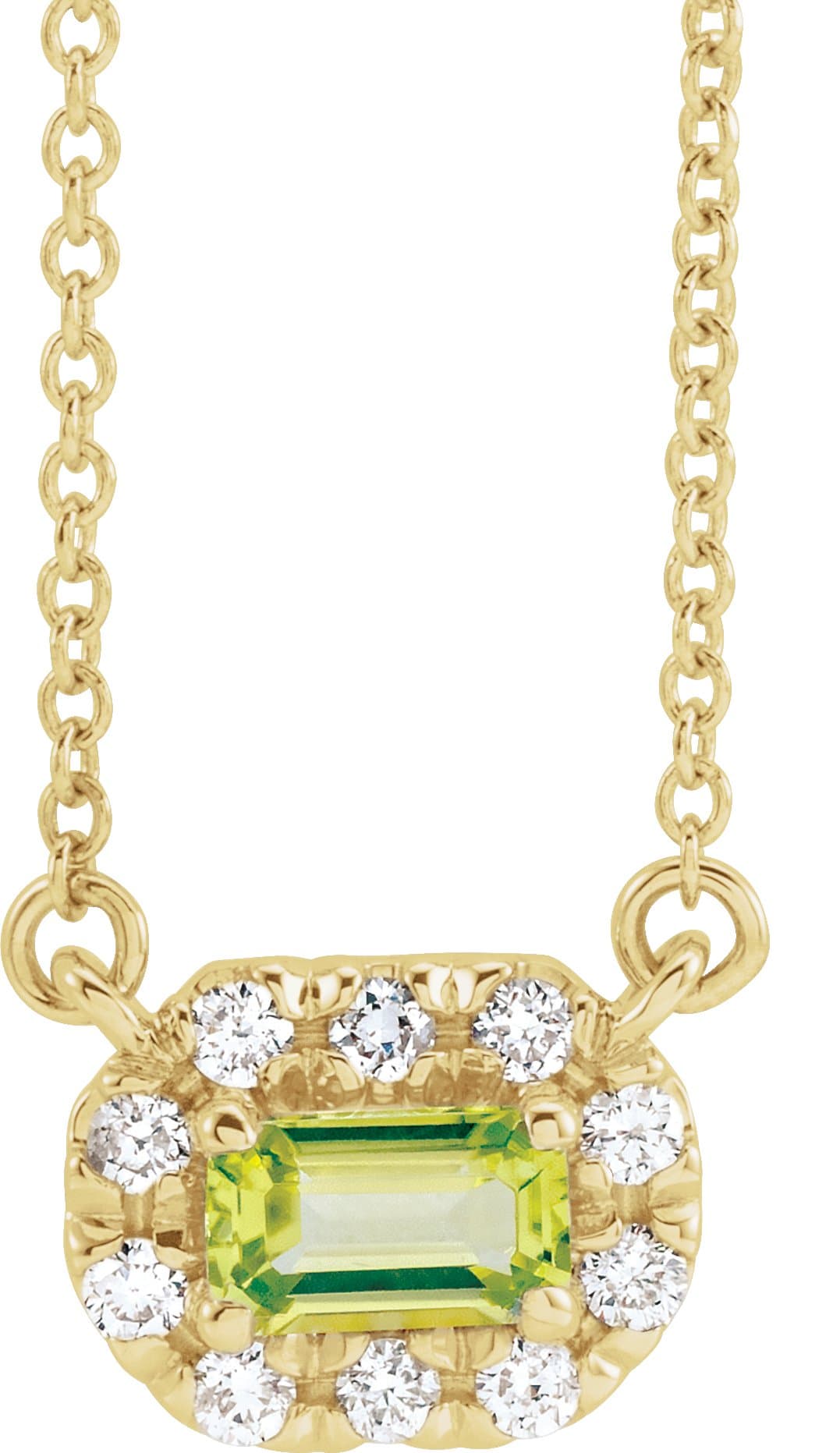 14K Rose 5x3 mm Lab-Grown Alexandrite & 1/8 CTW Natural Diamond Halo-Style 16 Necklace