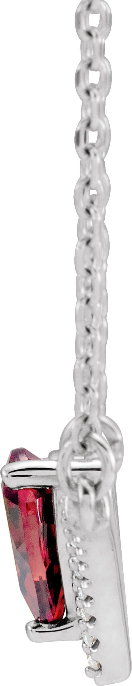Accented V Necklace or Center view 2