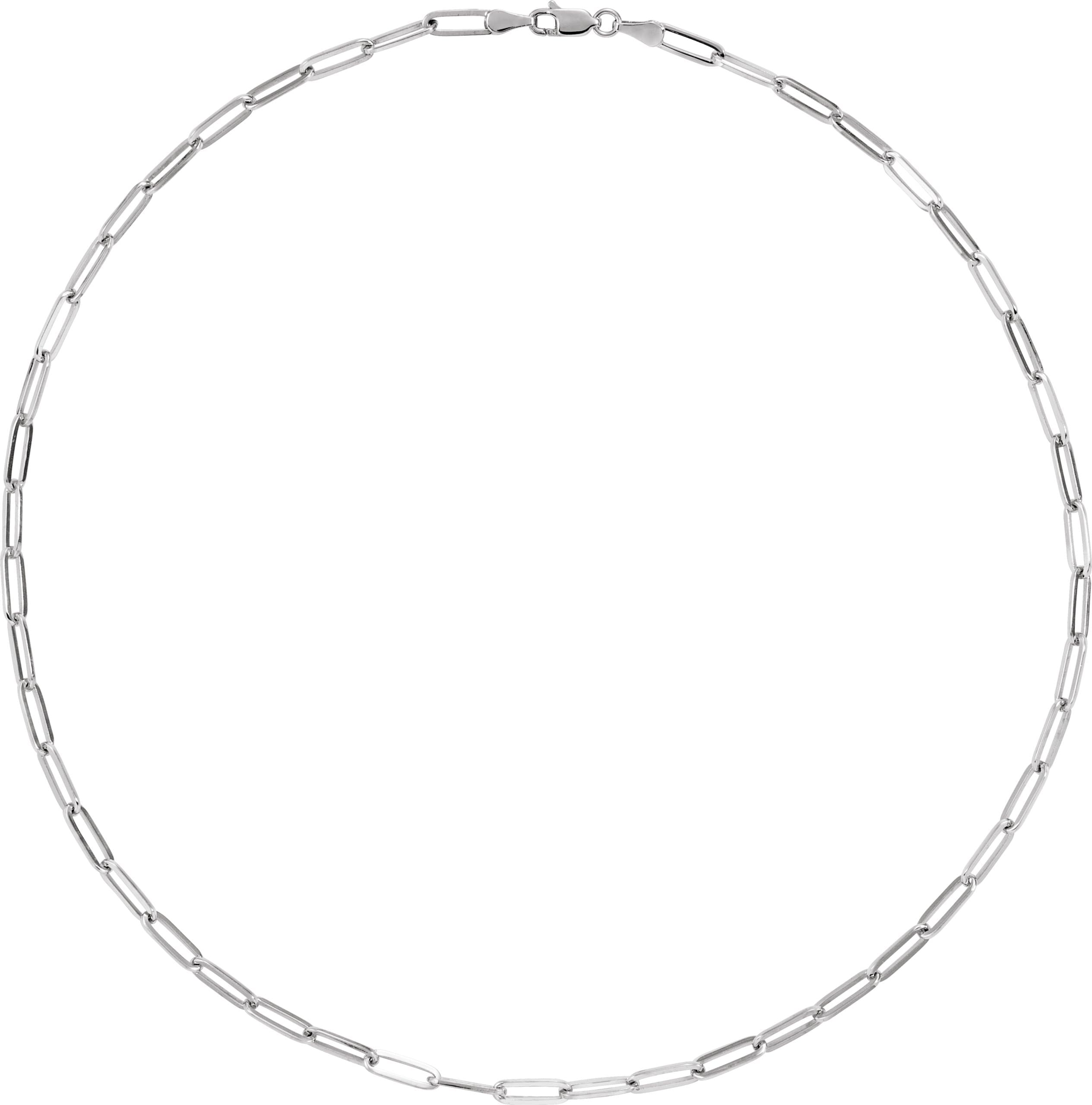 3.85 mm Paperclip-Style Chain view 2