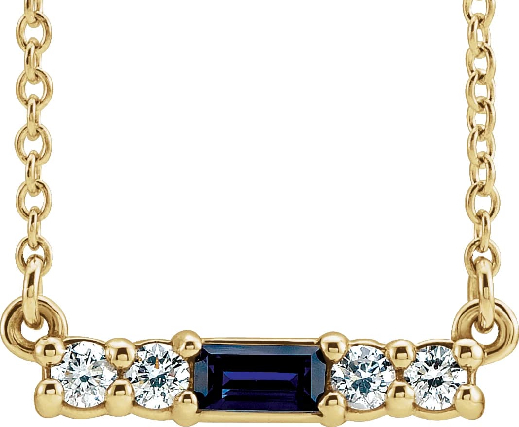 Accented Bar Necklace