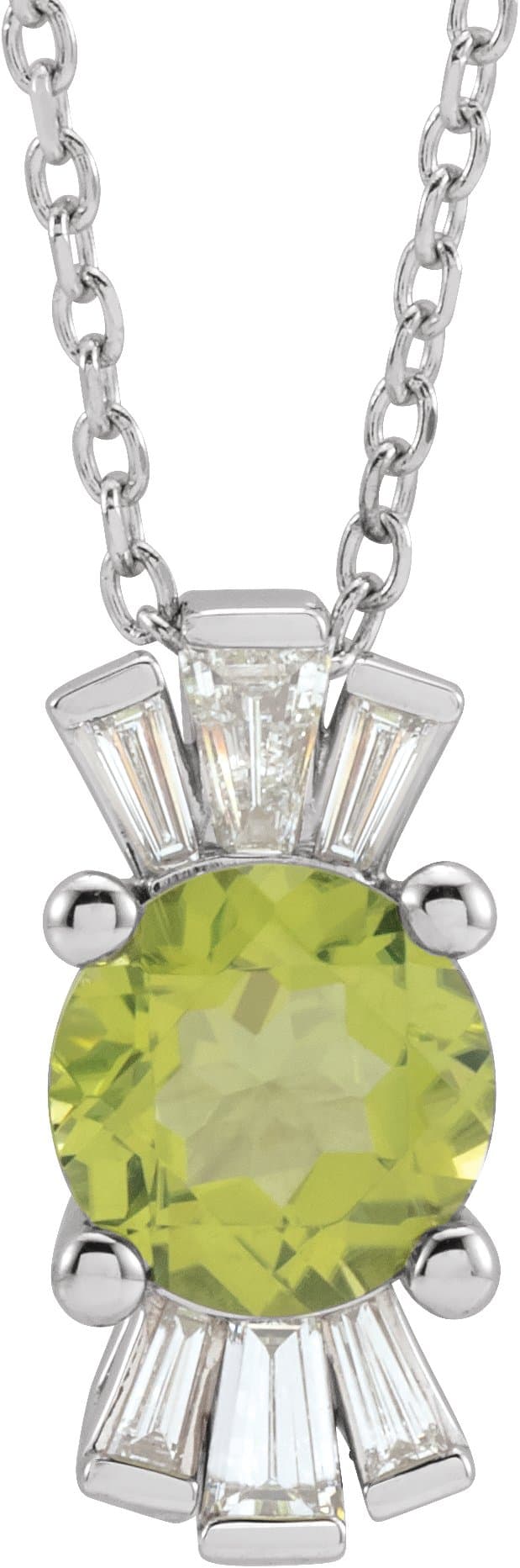 14K Rose Lab-Grown Alexandrite & 1/6 CTW Natural Diamond 16-18 Necklace