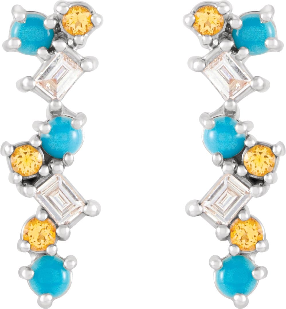 Scattered Bar Earrings view 2