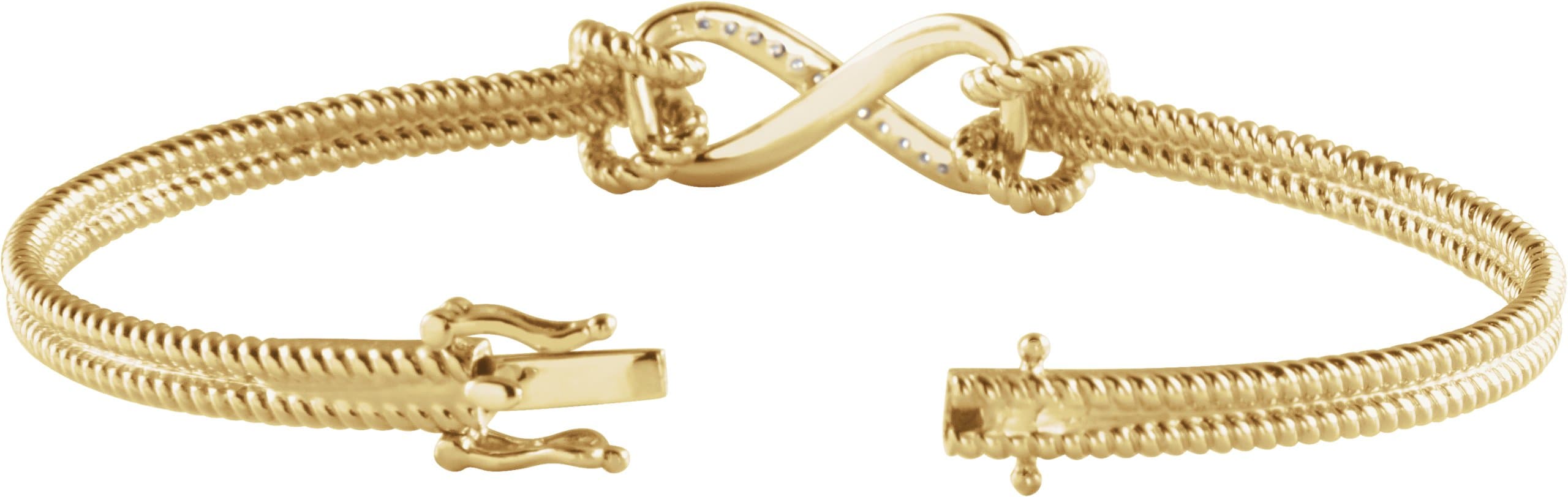 Infinity Rope Bangle Bracelet view 2