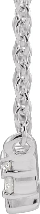 Accented Bezel-Set Necklace, view 3