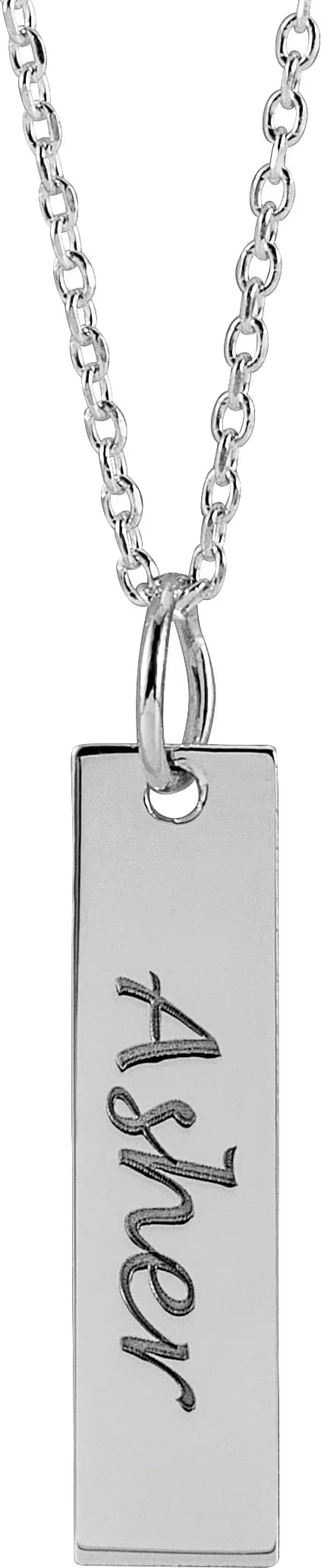 Engravable Bar Necklace, view 4