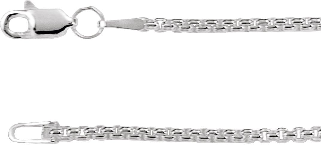 14K Rose 1.8 mm Rounded Box 18 Chain