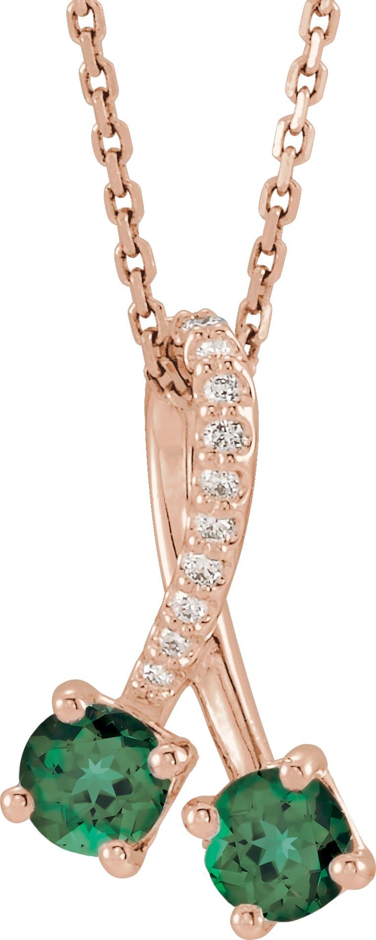 14K White Gold 1/2 CTW Natural Diamond Pendant  