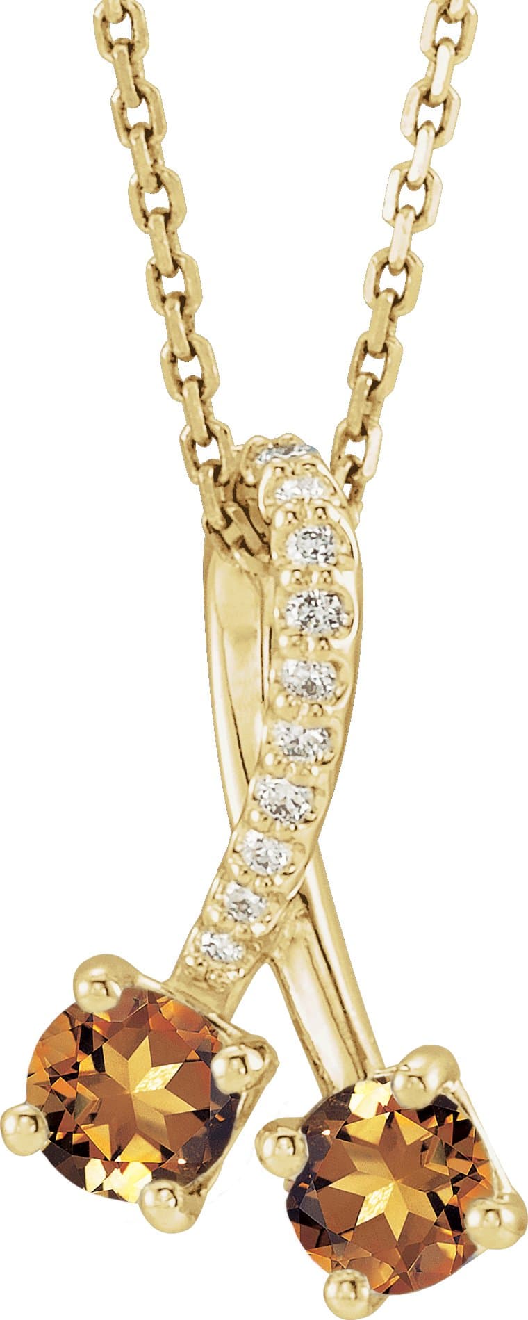 14K White Gold 1/2 CTW Natural Diamond Pendant  
