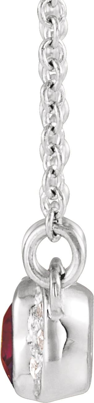 Accented Bar Necklace or Center view 2