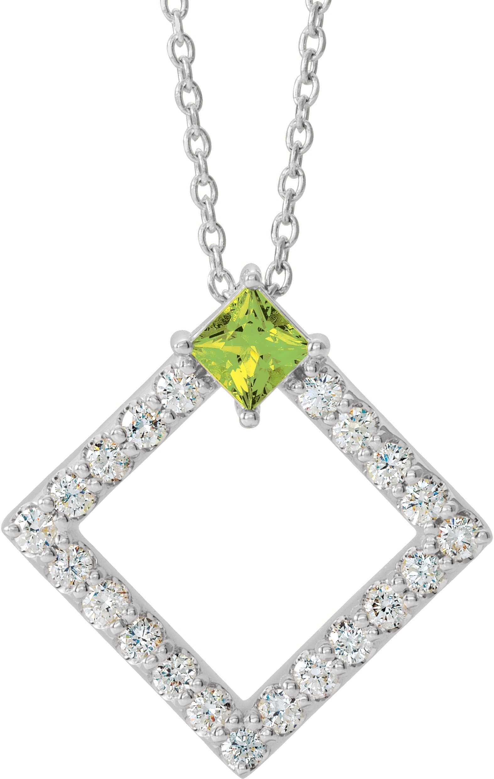 Accented Geometric Necklace or Pendant view 1