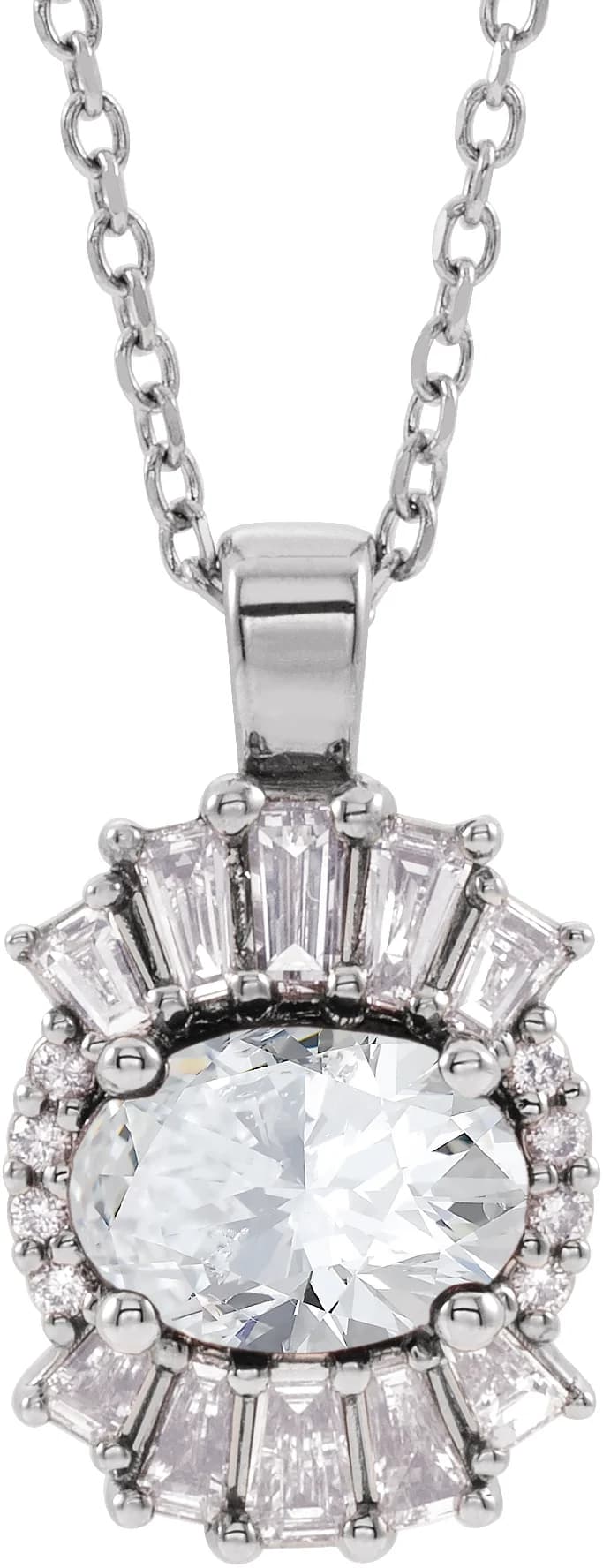 Halo-Style Necklace, view 2