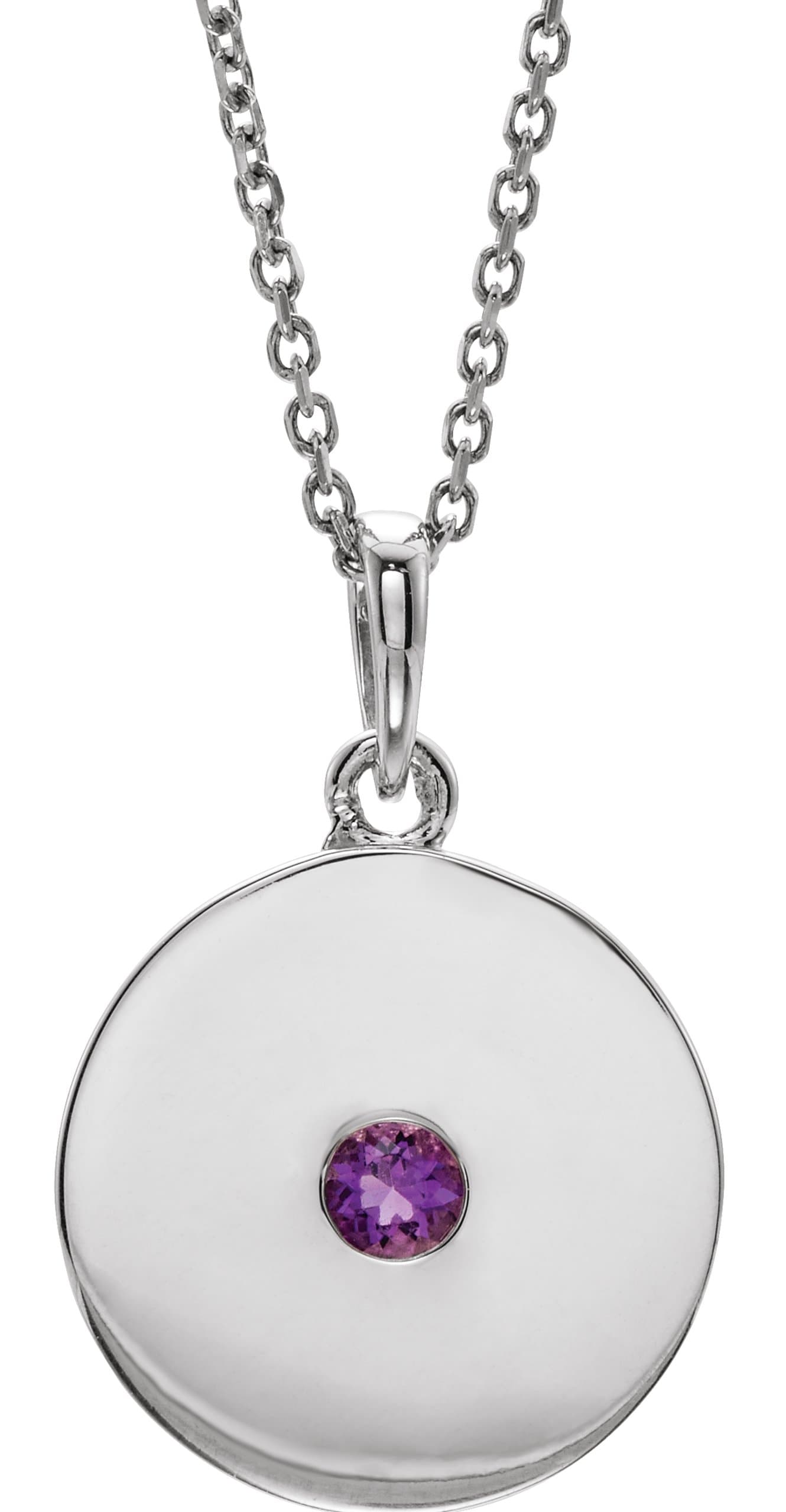 14K Rose 1/10 CTW Natural Diamond Disc 16-18 Necklace