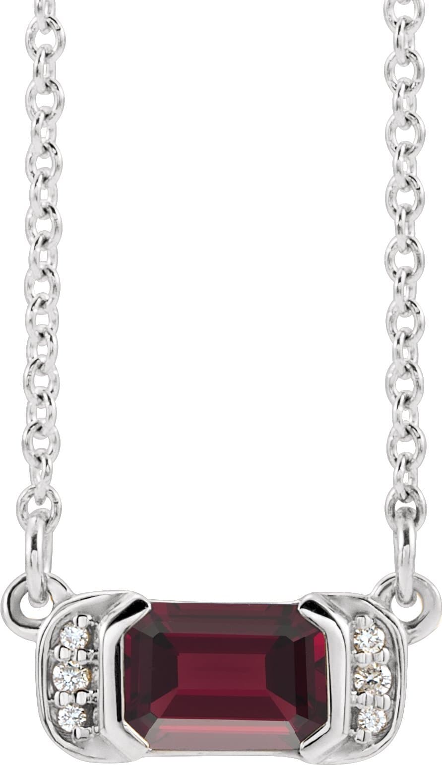 14K Rose 1/2 CTW Natural Diamond Bar 16 Necklace