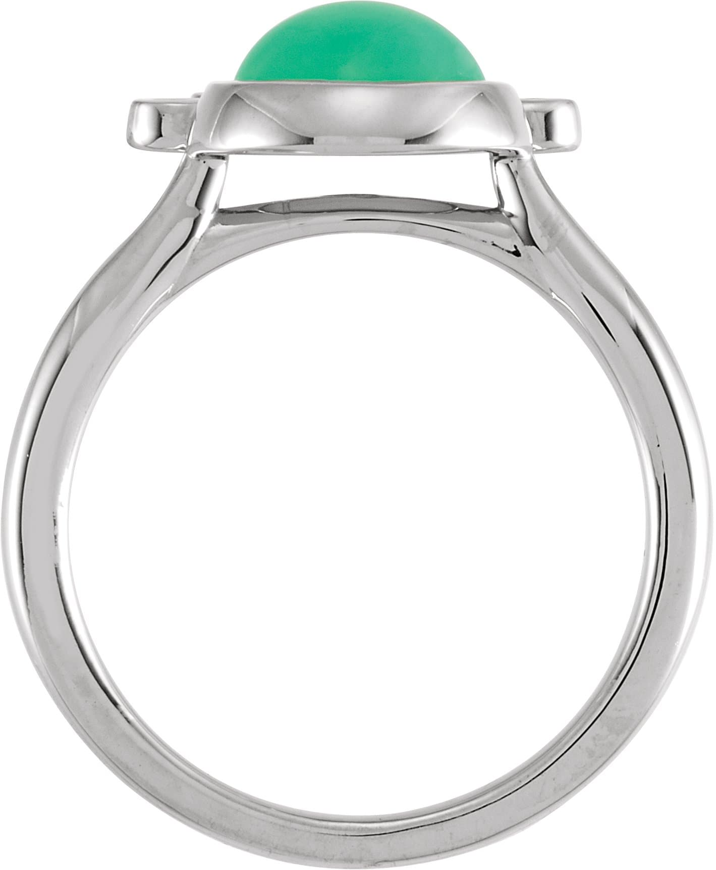 Bezel-Set Cabochon Ring view 2