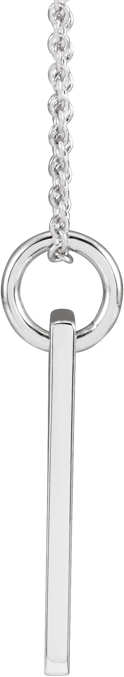 Accented Cross Bar Necklace or Pendant view 2