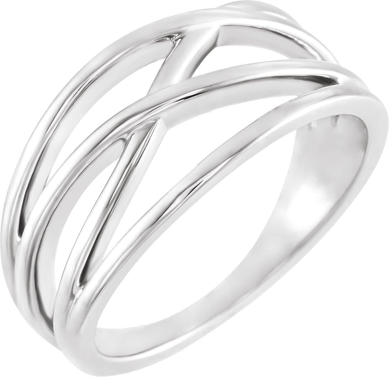 14K Rose Criss-Cross Ring