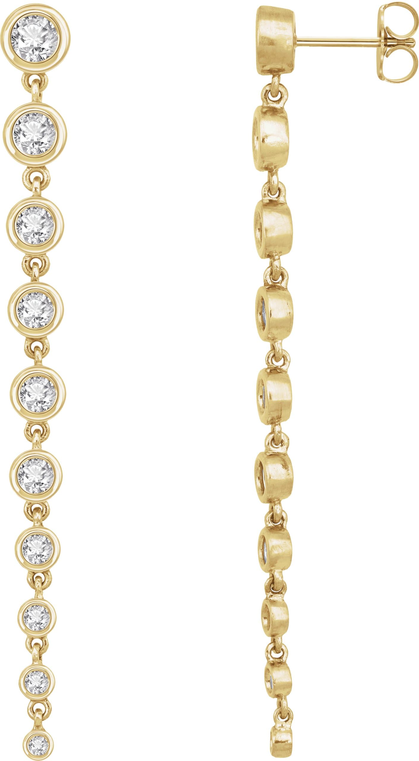 14K Rose 1 3/4 CTW Lab-Grown Diamond Earrings