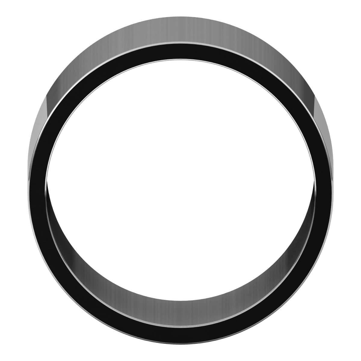 Sterling Silver 12 mm Flat Band Size 10 view 2