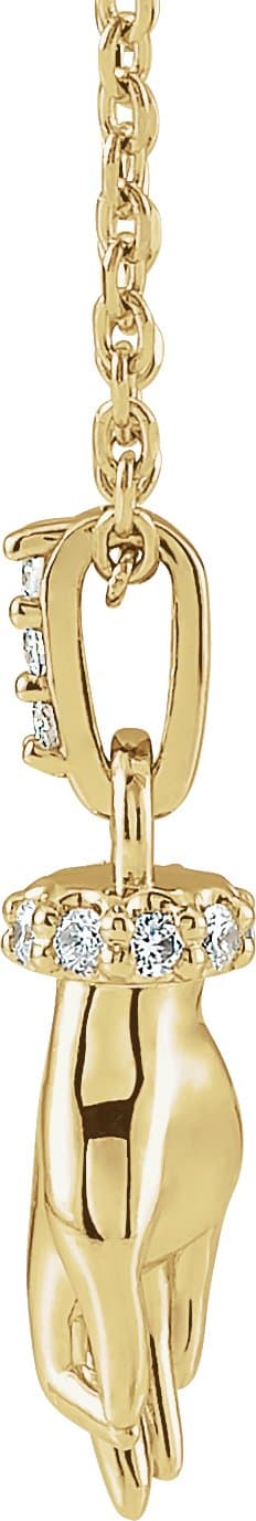 Hand of Buddha Necklace or Pendant view 2