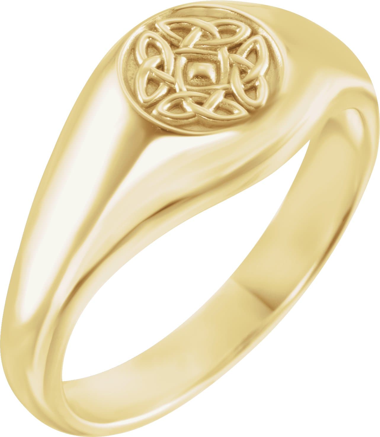 14K Rose Celtic-Inspired Ring