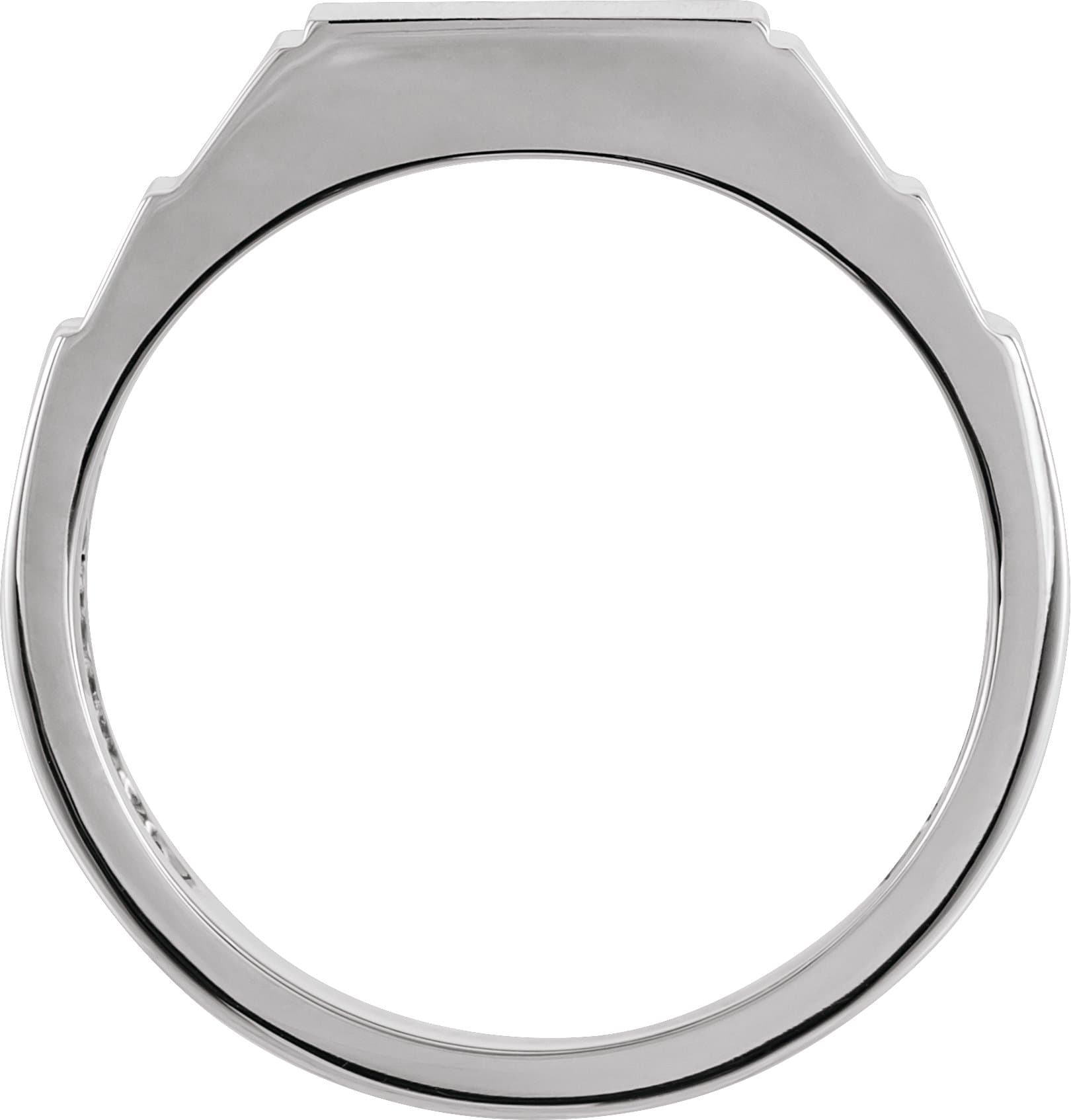 Geometric Signet Ring view 2