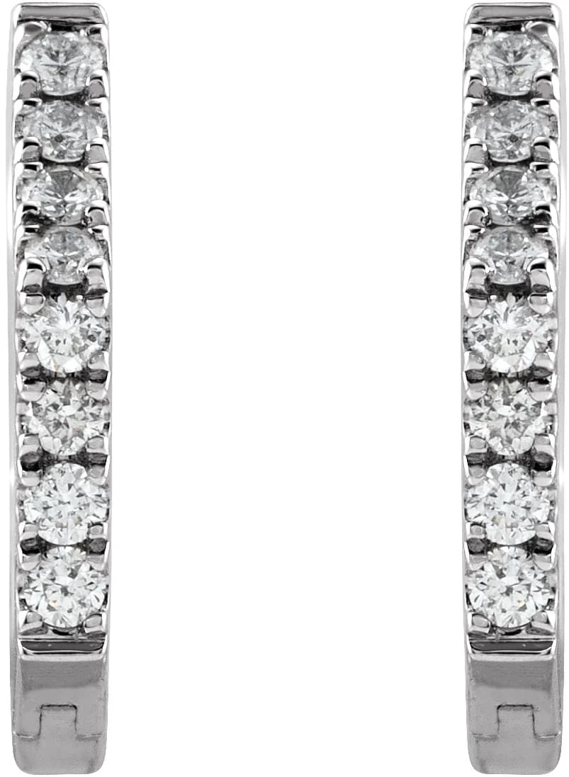 Geometric Huggie Earrings, view 3