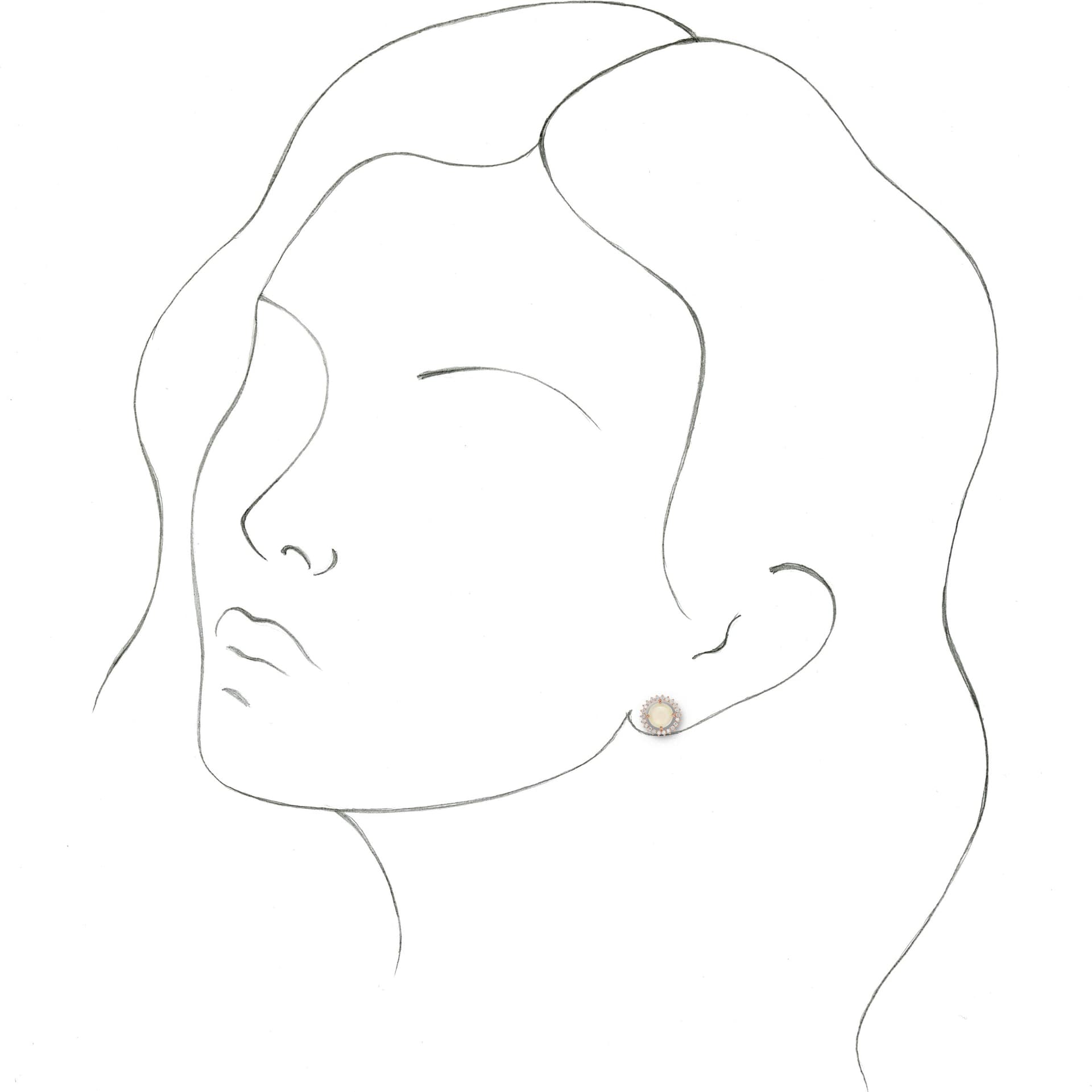 Halo-Style Earrings view 3