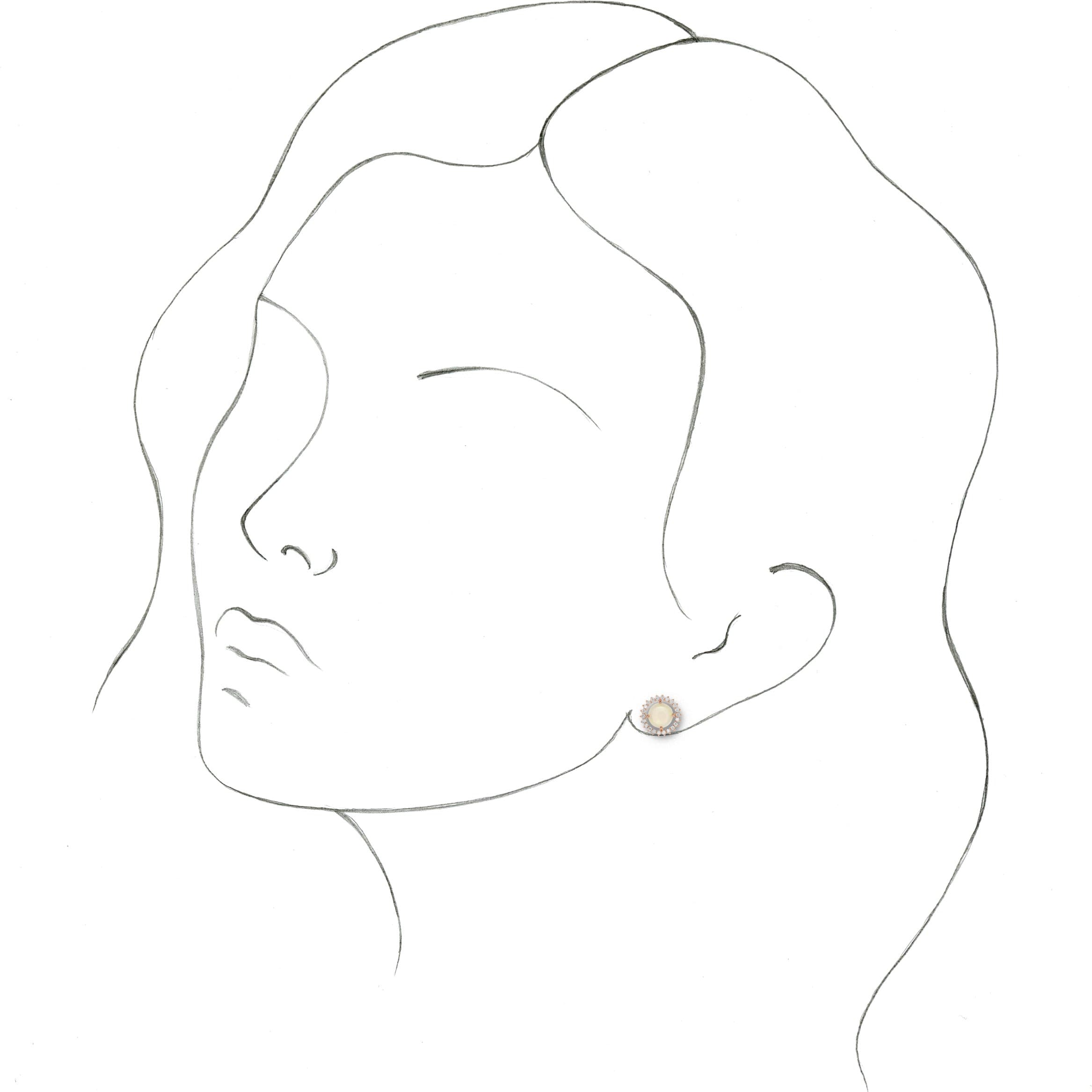 Halo-Style Earrings view 3