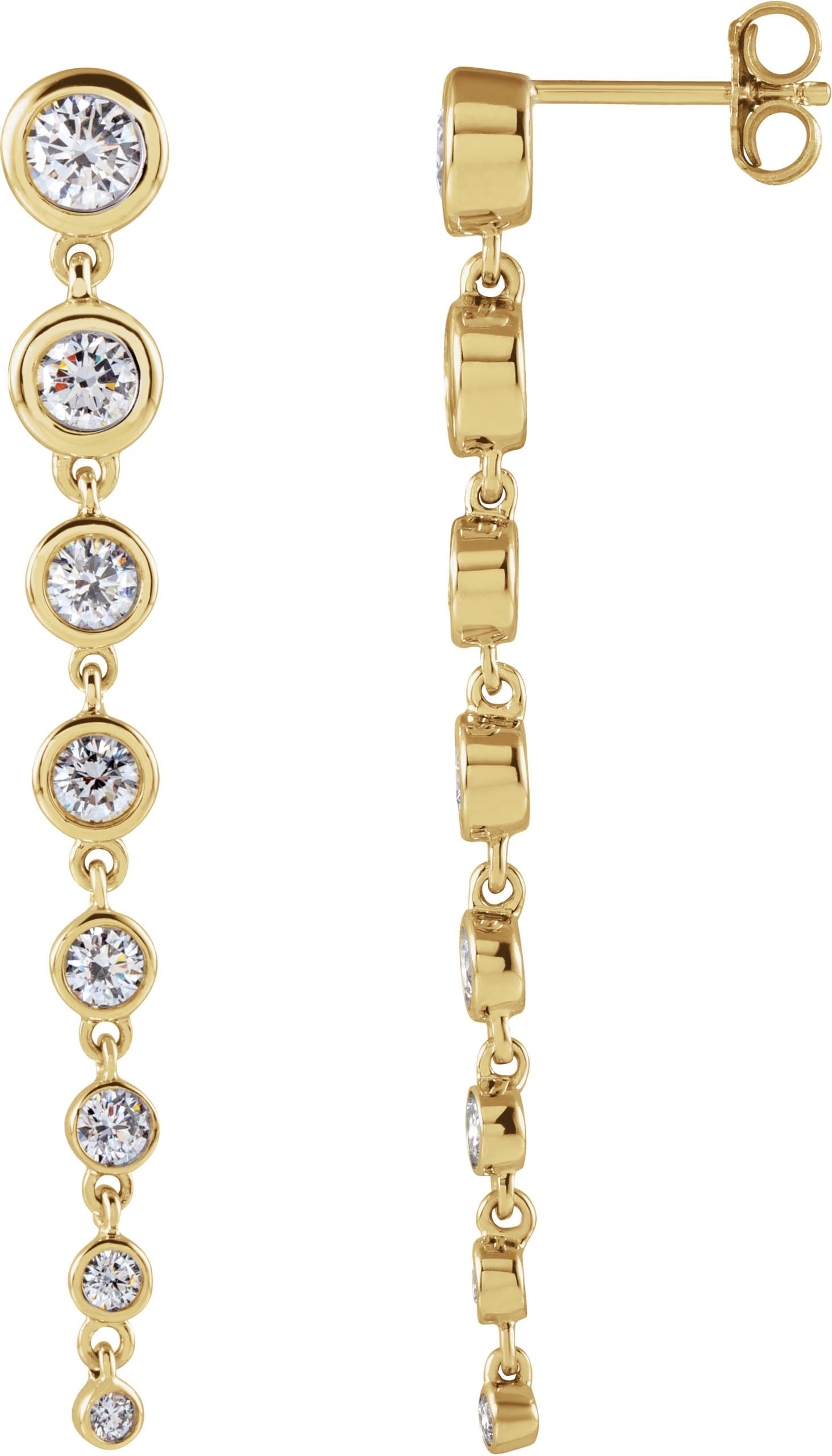 14K Rose 1 3/4 CTW Lab-Grown Diamond Earrings