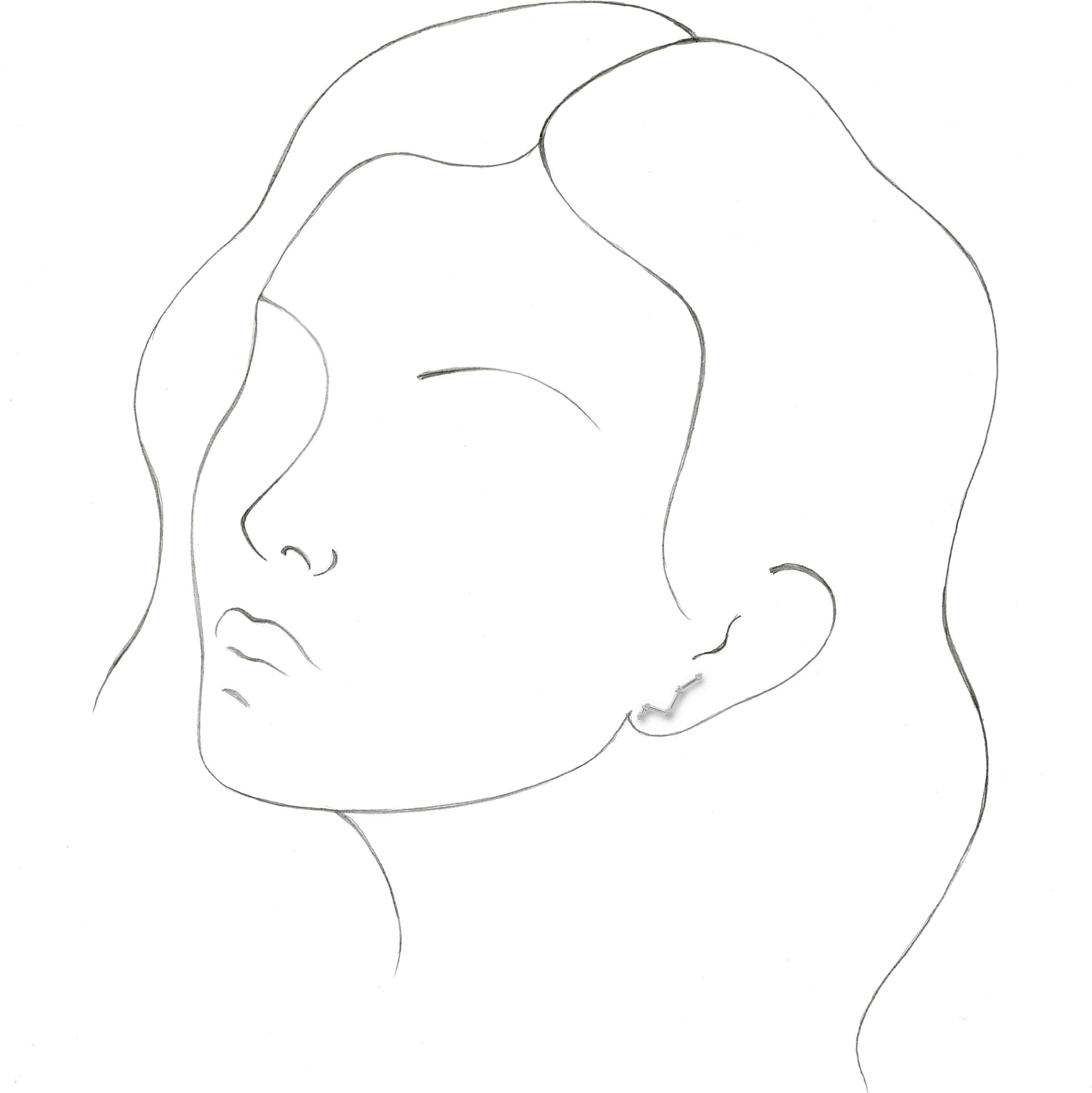 Constellation Ear Climbers view 3