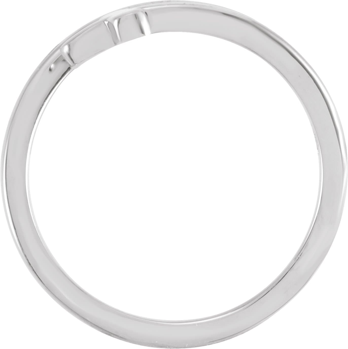 Engravable Sideways Cross Ring view 2