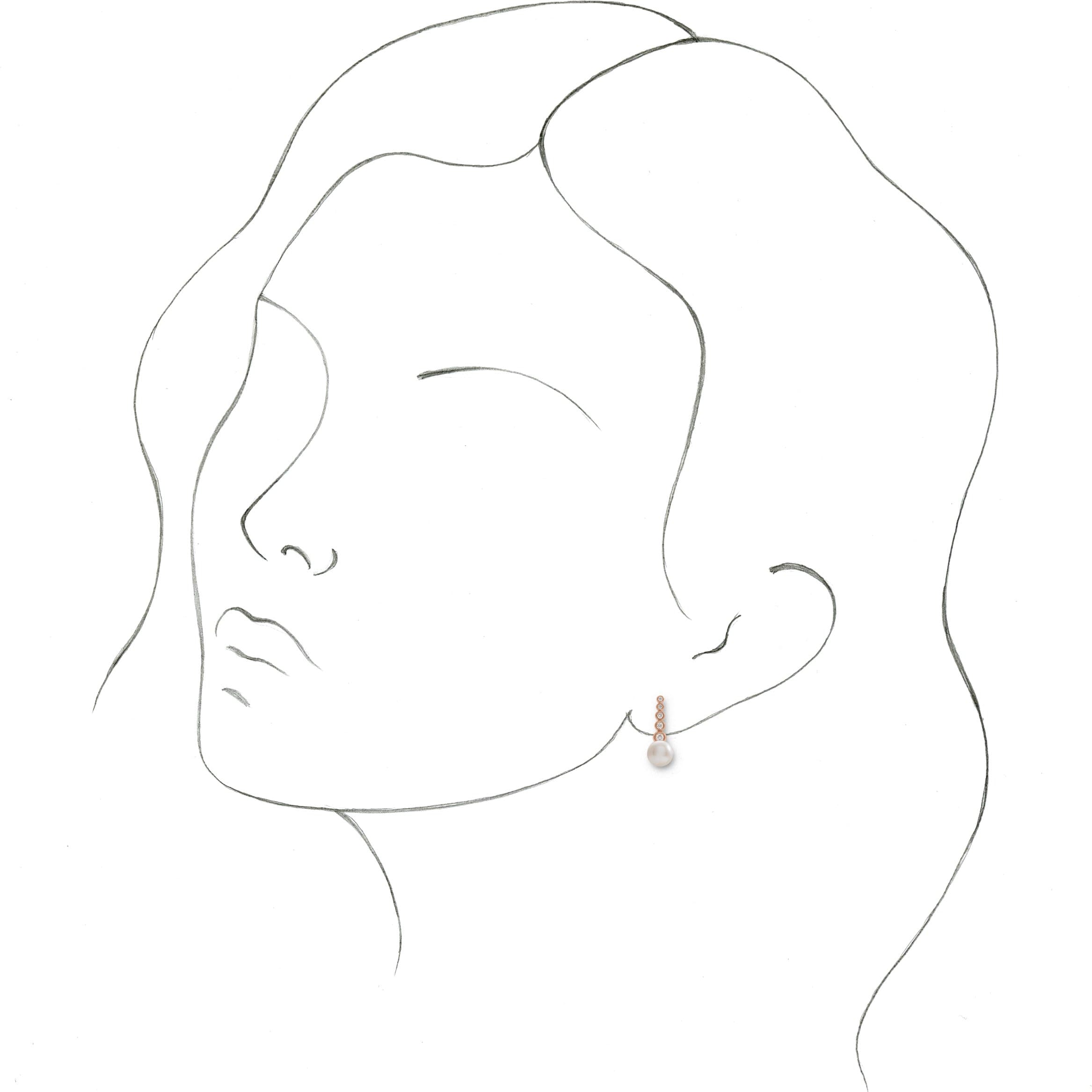 Accented Pearl Earrings view 3