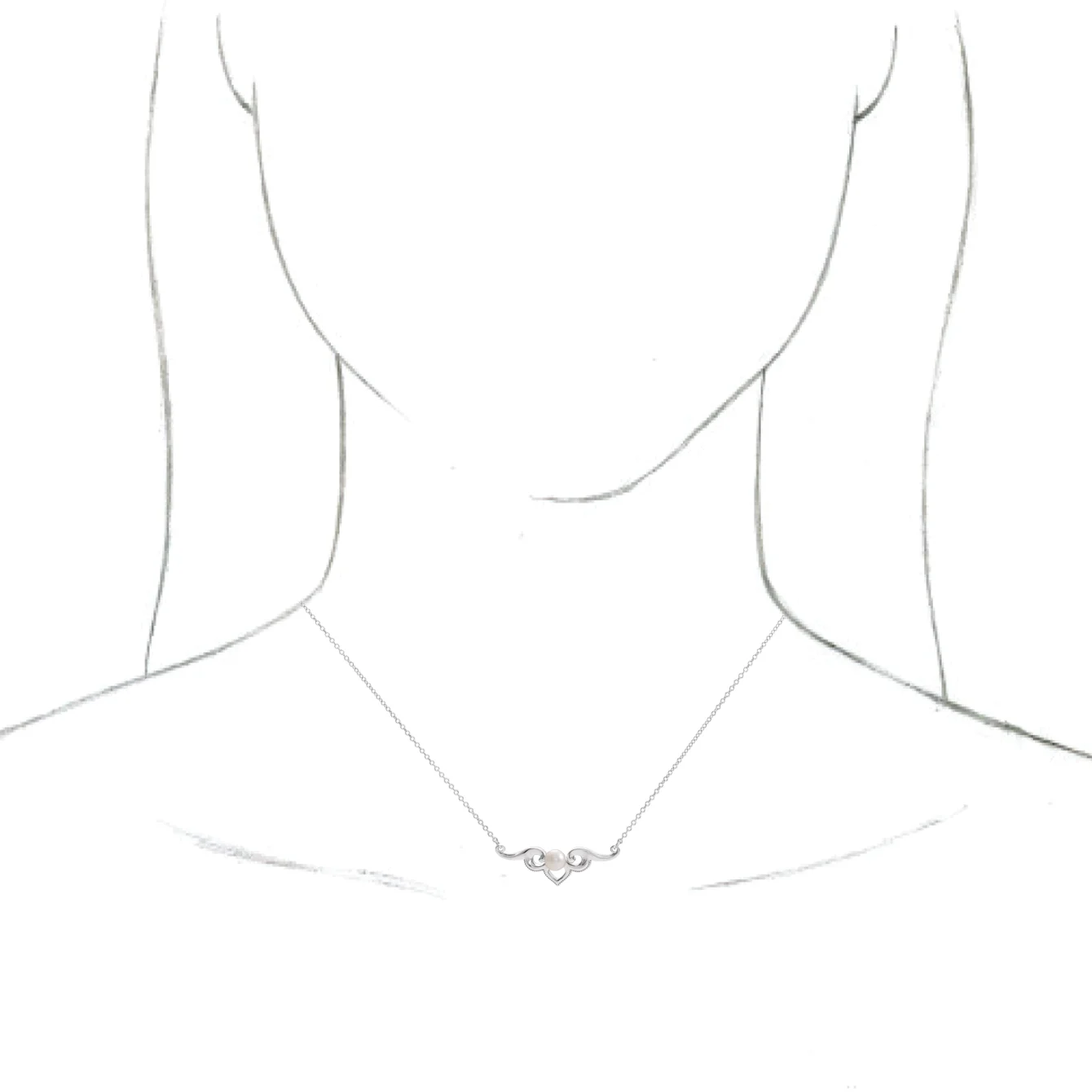 Vintage-Inspired Pearl Necklace, view 4