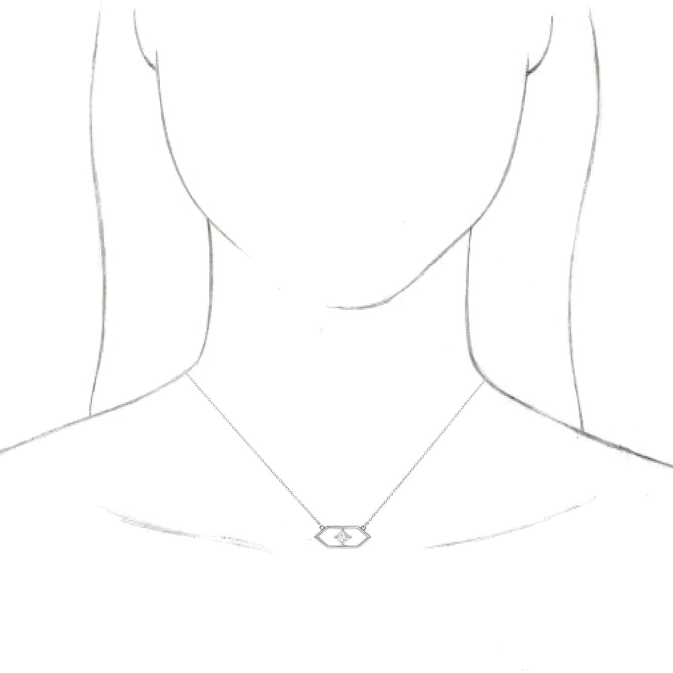 Geometric Necklace or Center view 3