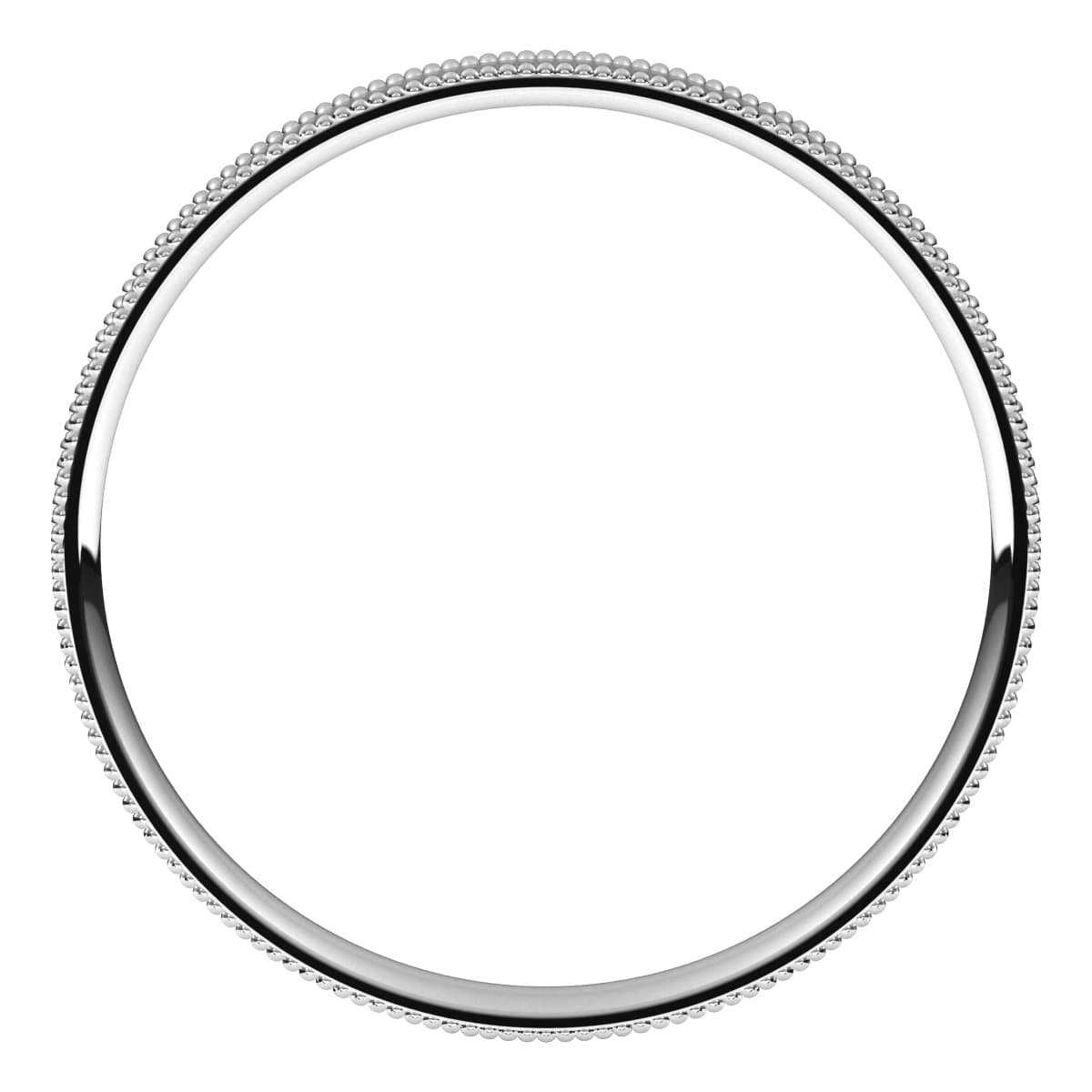 Milgrain Comfort-Fit Flat Band view 2