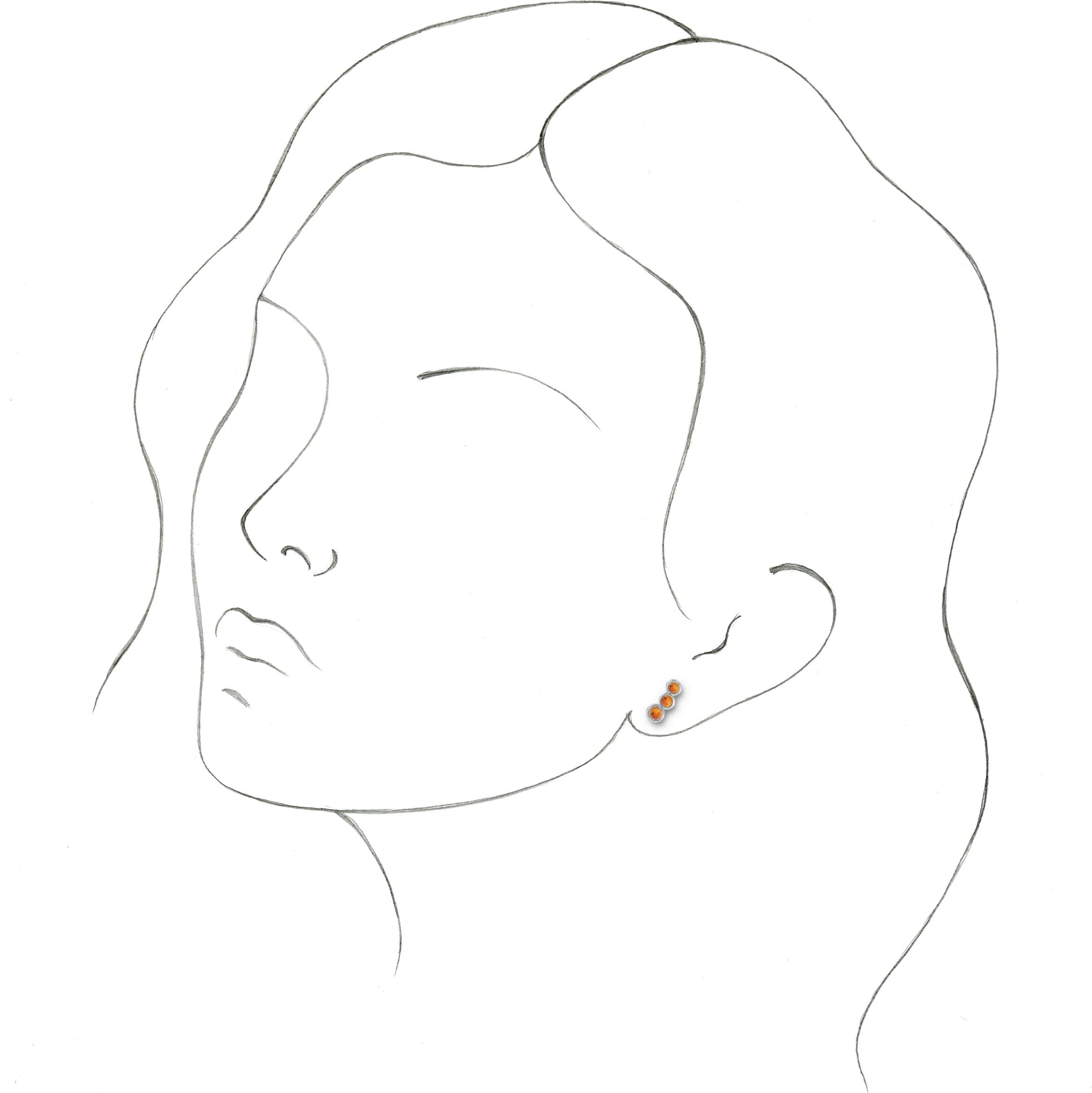 Three-Stone Ear Climbers view 3