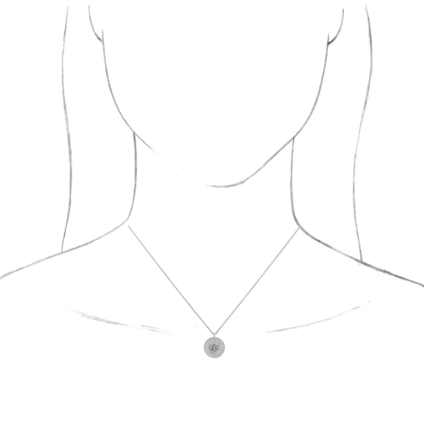 Lotus Necklace or Pendant view 3