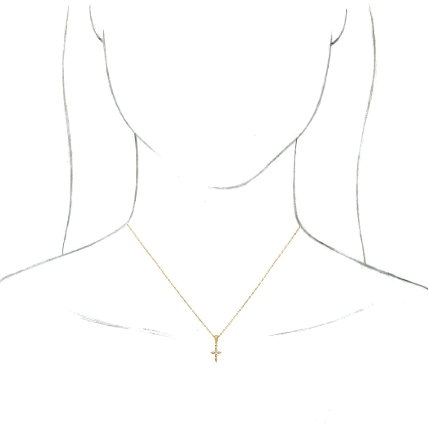 Vintage-Inspired Cross Necklace or Pendant view 3