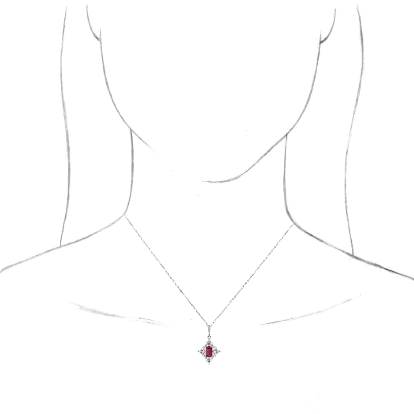 Halo-Style Necklace — view 4