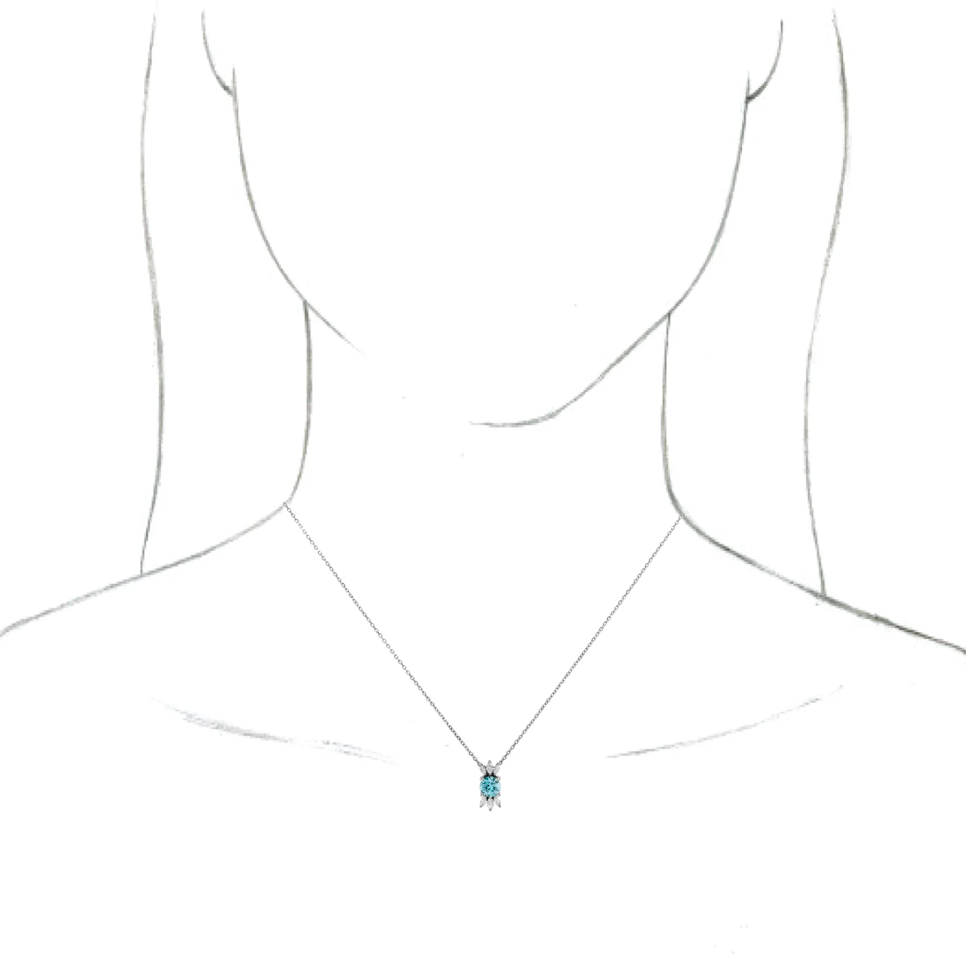 Accented Necklace, view 4