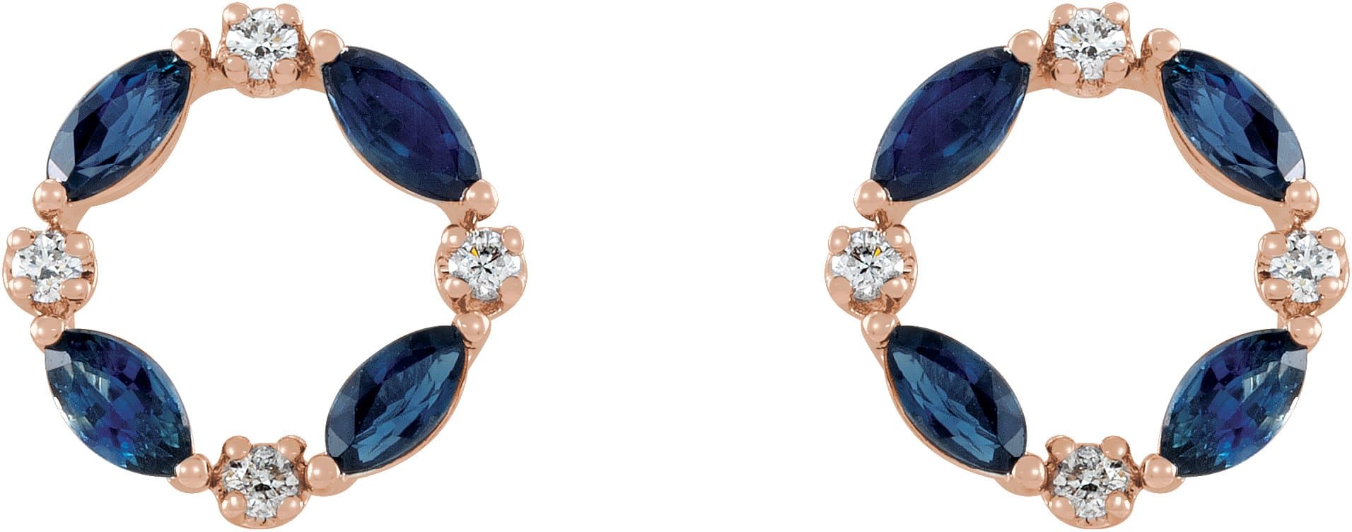 Accented Circle Earrings view 2